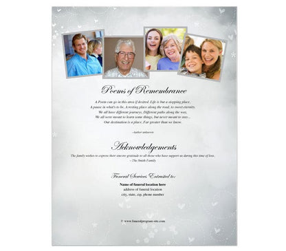 Eternal Funeral Flyer Template.