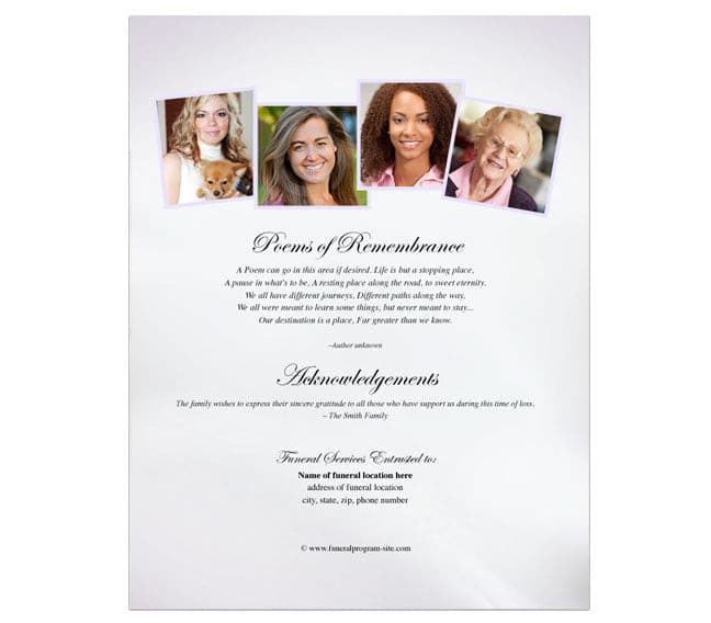 Beloved Funeral Flyer Template.