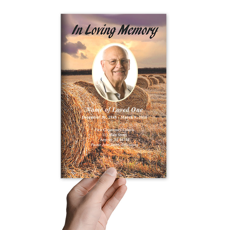 Fruition Funeral Program Template.