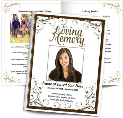 Affinity Funeral Booklet Template