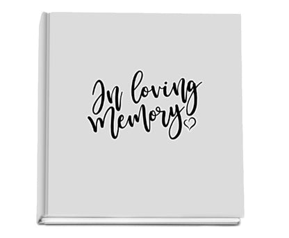 Generic In Loving Memory Funeral Guest Book