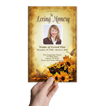 Genesis Funeral Program Template.