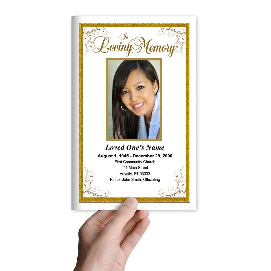 Affinity Funeral Program Template.