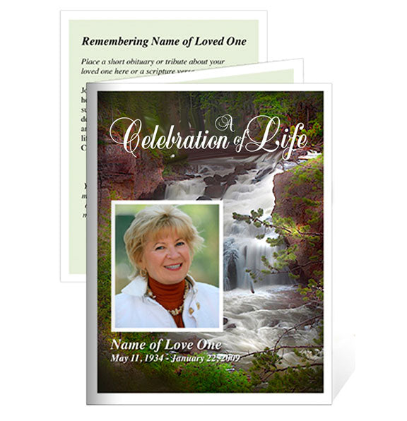 Graceful Memorial Card Template.