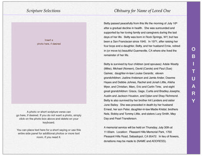 Worship 8-Sided Graduated Program Template.