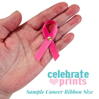 Gray Cancer Ribbon, Awareness Ribbons (No Personalization) - Pack of 10 - Celebrate Prints