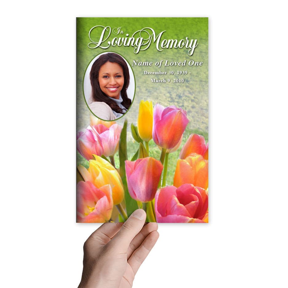 Harvest Funeral Program Template.