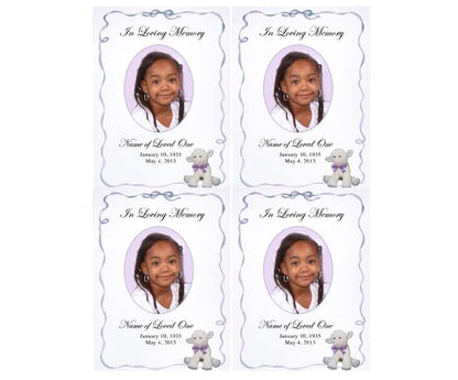 Dreamstime Small Memorial Card Template.