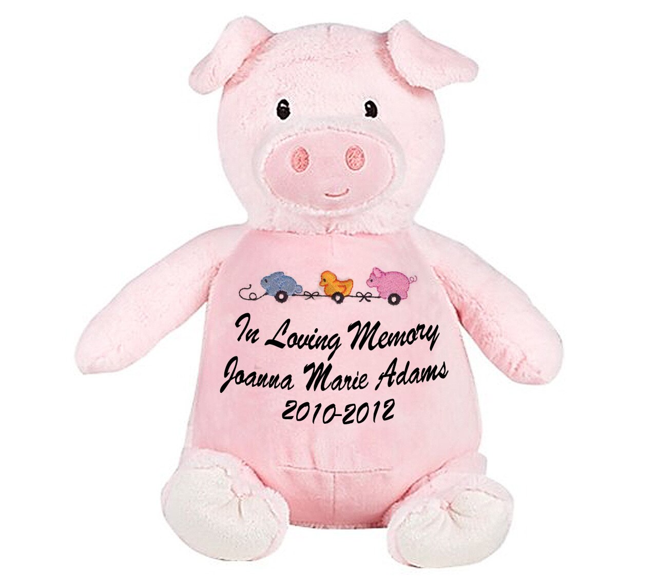 Pink Piggie Memorial Stuffed Animal-Urn.