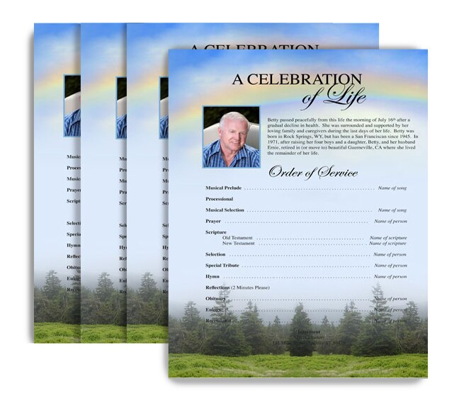 You Design It Funeral Flyer Printing Service (Pack of 50).