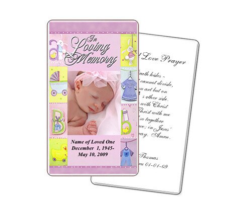 Darling Prayer Card Template.