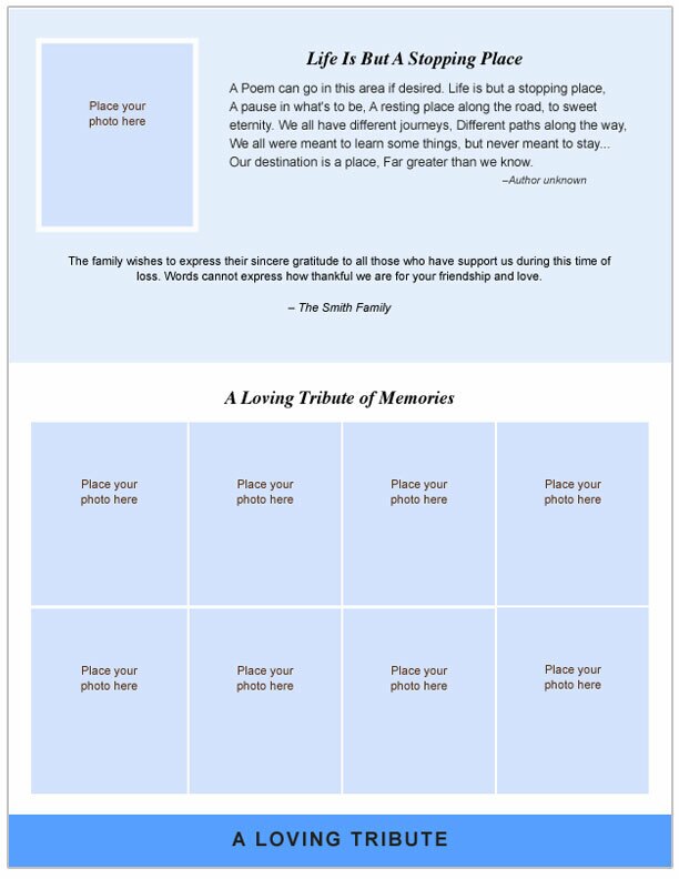 Peace 8-Sided Graduated Bottom Fold Template.