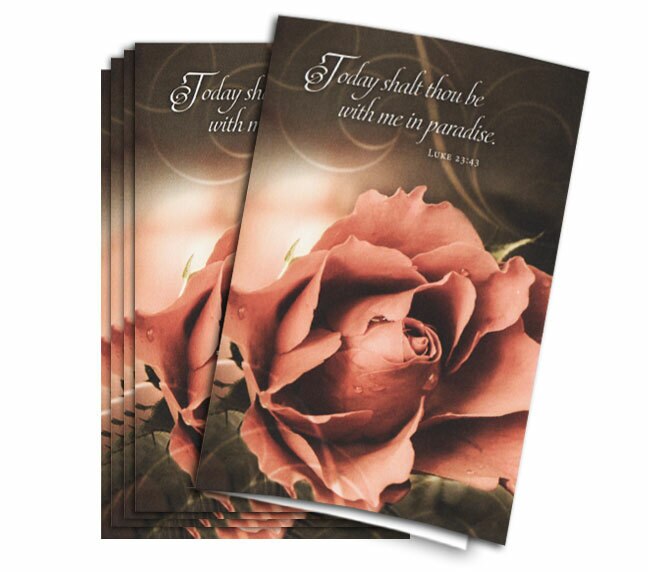 In Paradise Funeral Program Paper (Pack of 25).