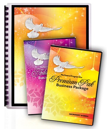 Ultimate Premium Funeral Program Software Pak 25.