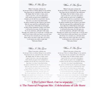 Dreamstime Small Memorial Card Template.