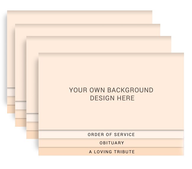 Your Background 8-Sided Graduated Bottom Program Design & Print (Pack of 50).