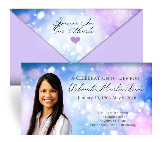 Sparkler Envelope Fold Program Design & Print (Pack of 50).