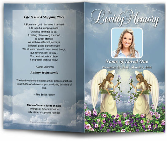 Morningstar Funeral Program Template.