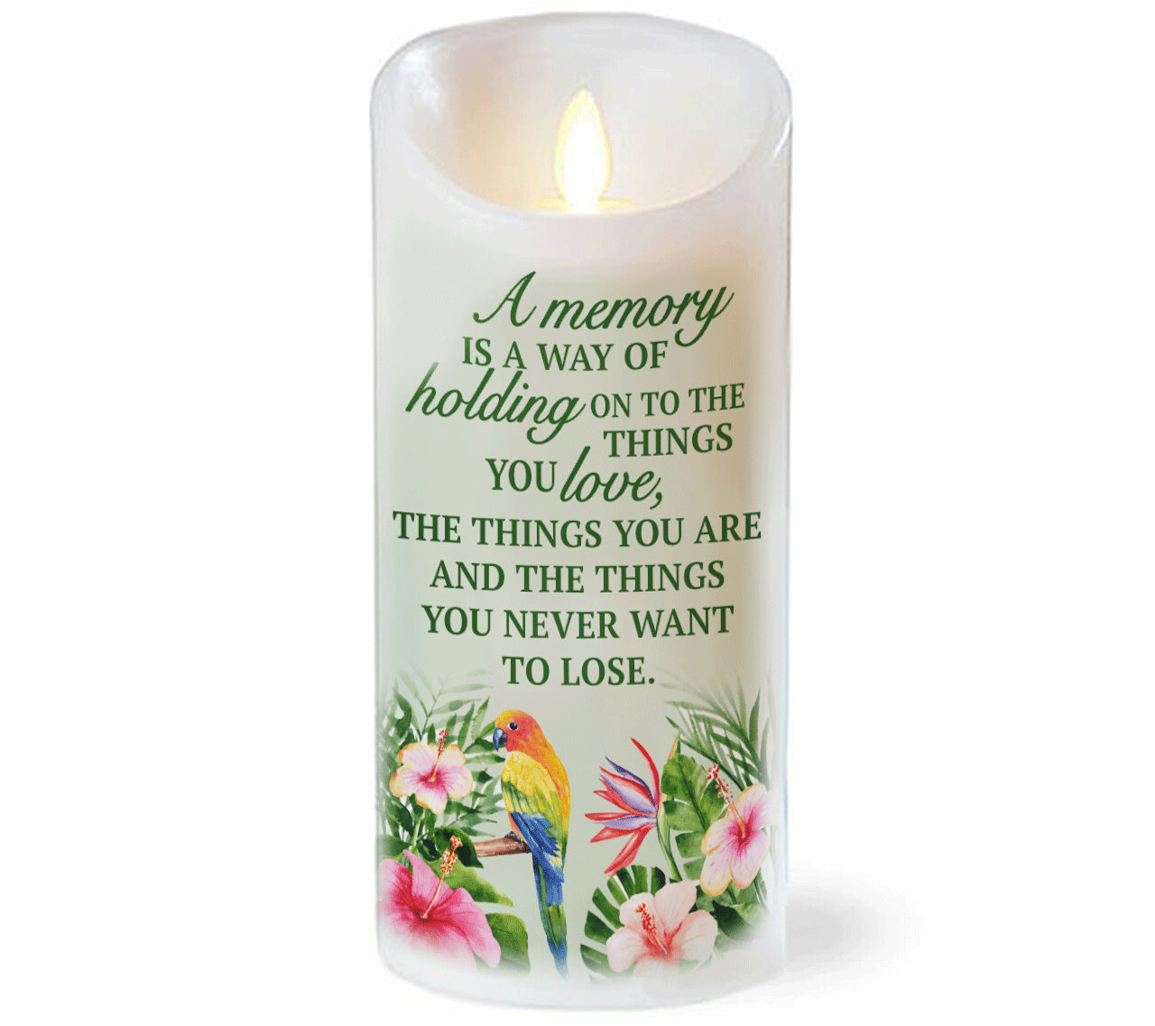 Memory Personalized Dancing Wick LED Memorial Candle.