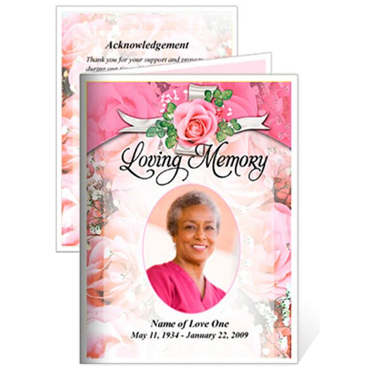 Precious Small Memorial Card Template.