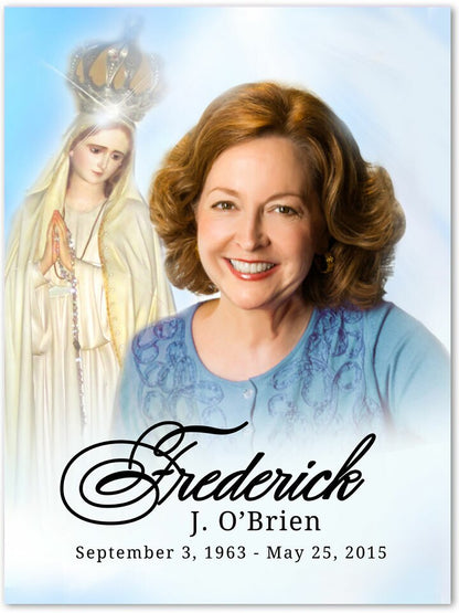 Blessed Funeral Memorial Poster Portrait.