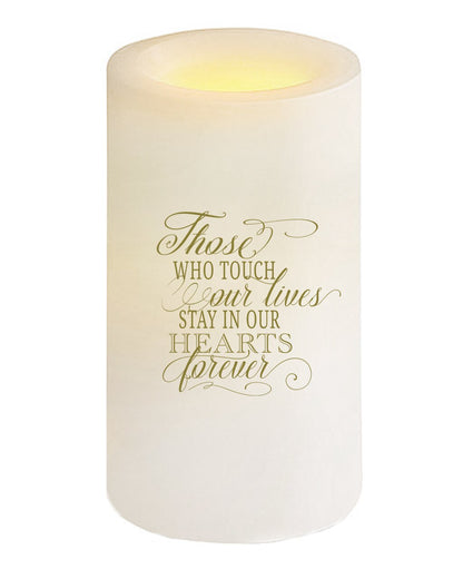 Brandy Flameless LED Personalized Memorial Candle.