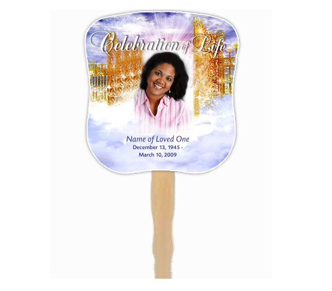 Pathway Memorial Fan With Wooden Handle (Pack of 10) – Funeral Program ...