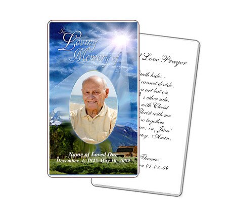 Outdoor Prayer Card Template.