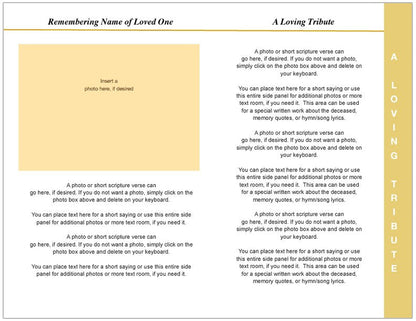 Bouquet 8-Sided Graduated Program Template.