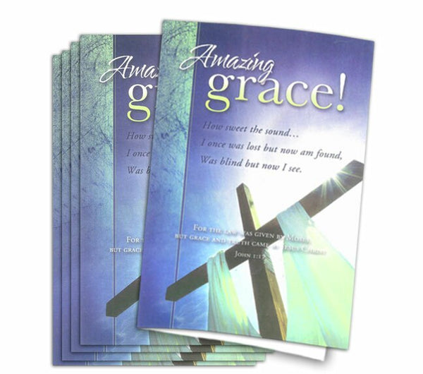 Amazing Grace Funeral Program Paper (Pack of 25) – Funeral Program-Site ...