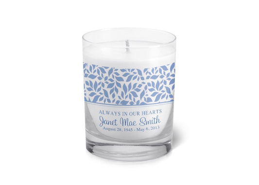 Genesis Personalized Votive Memorial Candle.