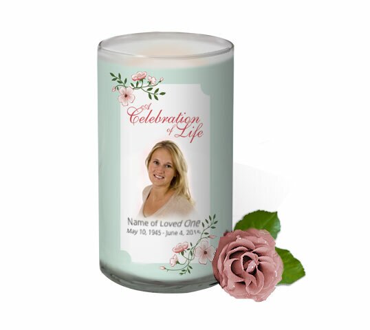 Allison Personalized Glass Memorial Candle.