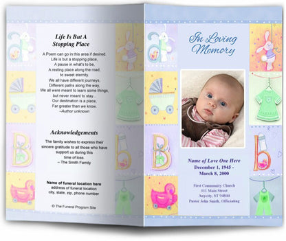 Darling Funeral Program Template.