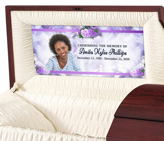 Custom Casket Panel Insert - Rapture Design.