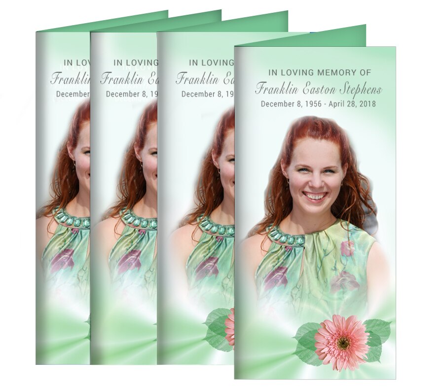 Blossom Long Fold Program Design & Print (Pack of 50).