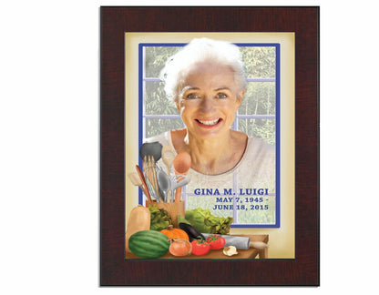 Chef Funeral Memorial Poster Portrait.