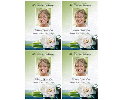 Divine Small Memorial Card Template.