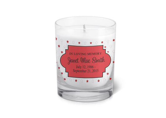 Taylor Personalized Votive Memorial Candle.