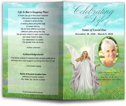 Madonna Funeral Program Template Template.