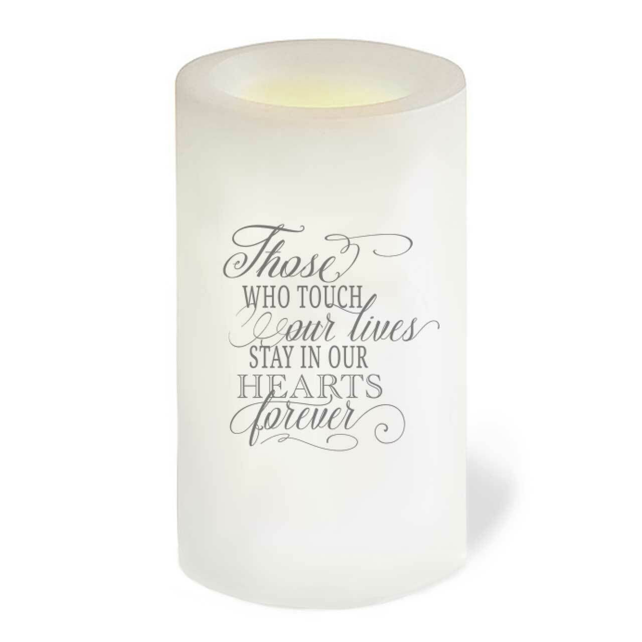 Dandy Personalized Flameless LED Memorial Candle.