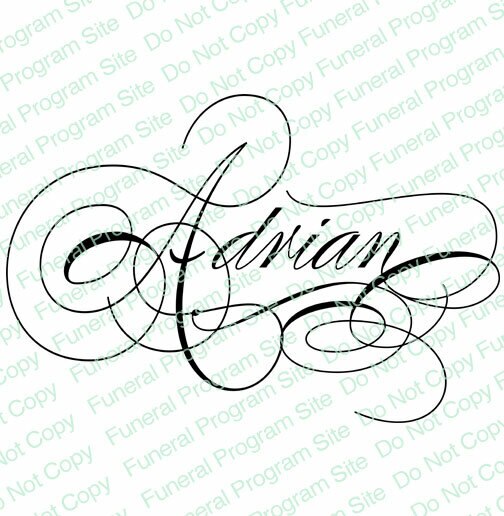 Adrian Name Word Art.