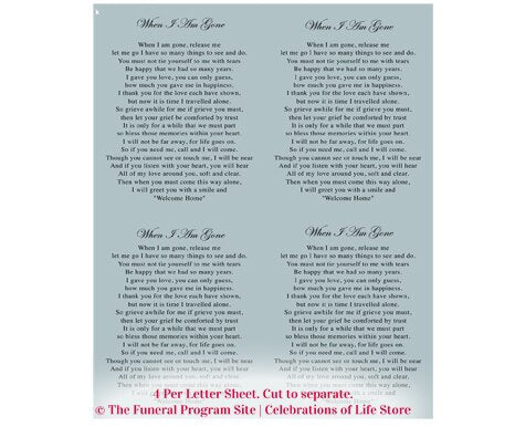 Dove Small Memorial Card Template.