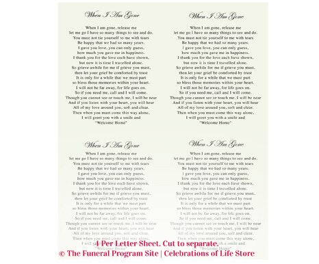 Bridge Small Memorial Card Template.
