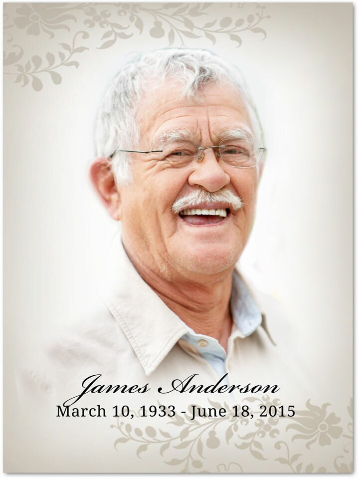 Ceasar Funeral Memorial Poster Portrait.