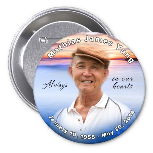 Dusk Skies Memorial Button Pin (Pack of 10).
