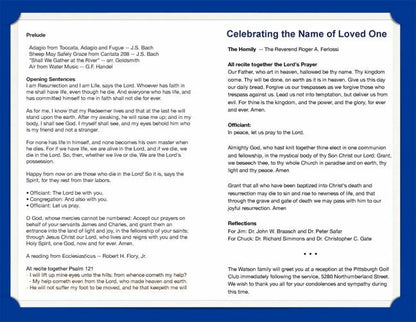 Americana Funeral Program Template.