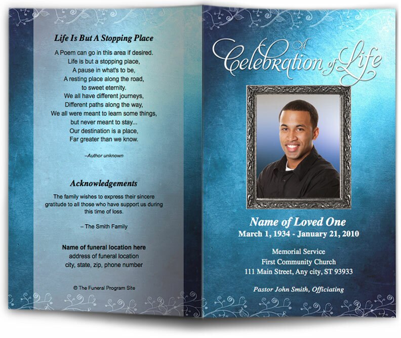 Devotion Funeral Program Template DIY Funeral Programs Funeral