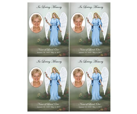 Charity Small Memorial Card Template.