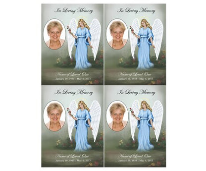Charity Small Memorial Card Template.