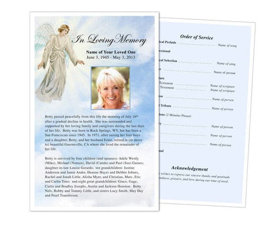 Devout Funeral Flyer Template.